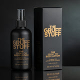 THE GRUFF STUFF THE SPRAY ON BODY LOTION 200ML box bottle