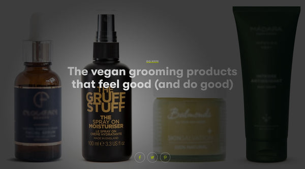GQ: Best Vegan Grooming Products for Men
